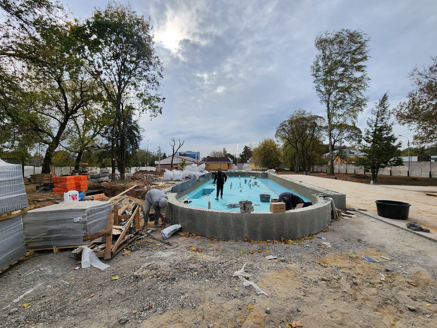 Чехов, бульвар Чехова, реконструкция, благоустройство, строительство, фонтан, малые архитектурные формы, пешеходные дорожки, нацпроект жилье и городская среда, готовность объекта, сквер Чехова,