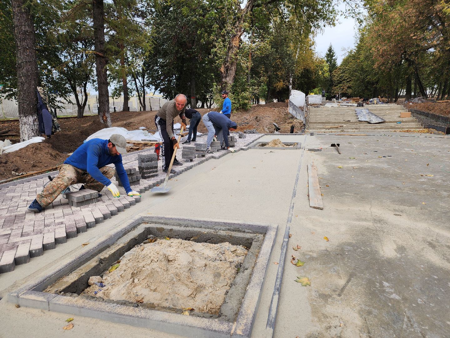 Чехов, бульвар Чехова, реконструкция, благоустройство, строительство, фонтан, малые архитектурные формы, пешеходные дорожки, нацпроект жилье и городская среда, готовность объекта, сквер Чехова,