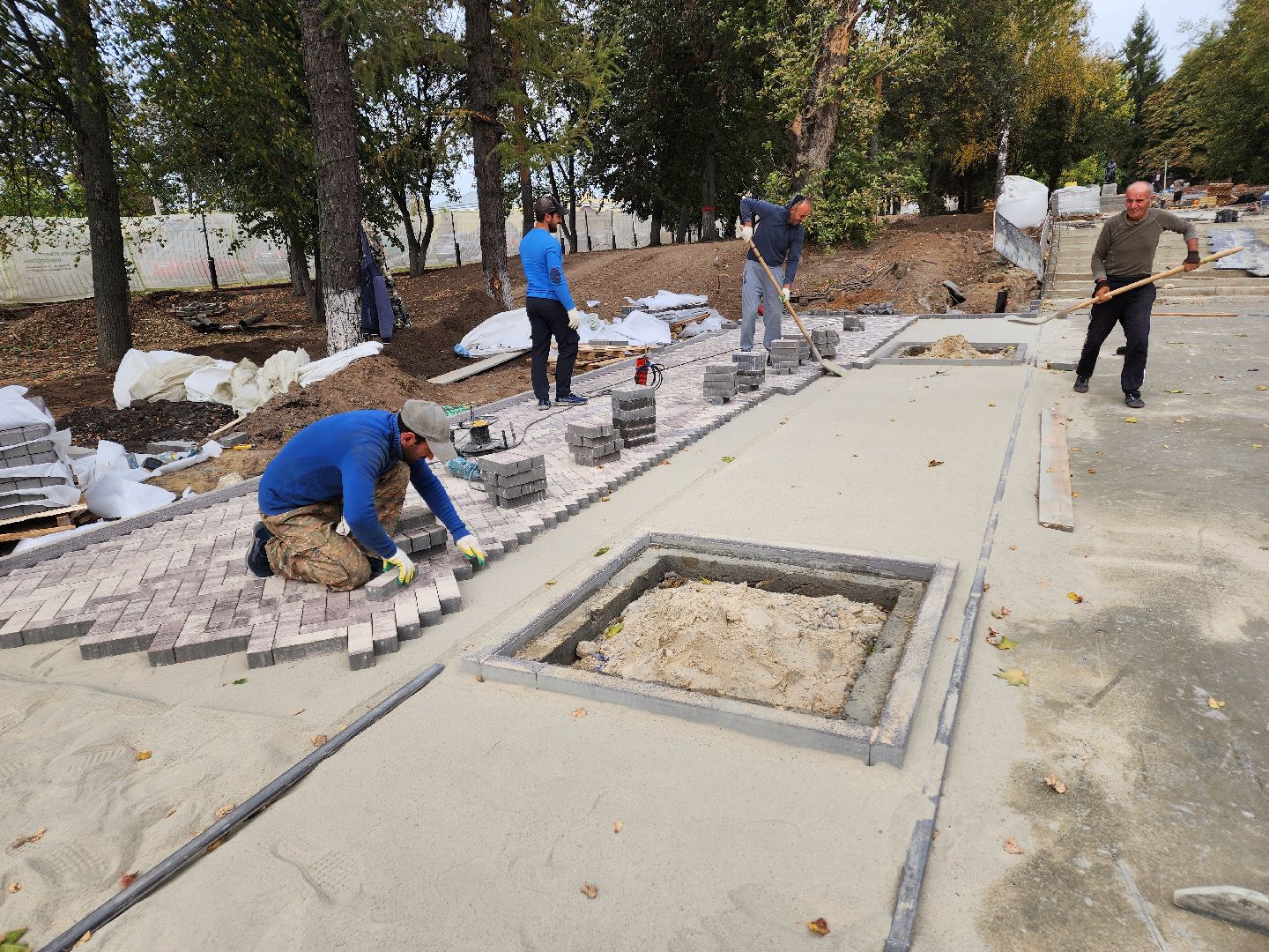 Чехов, бульвар Чехова, реконструкция, благоустройство, строительство, фонтан, малые архитектурные формы, пешеходные дорожки, нацпроект жилье и городская среда, готовность объекта, сквер Чехова,