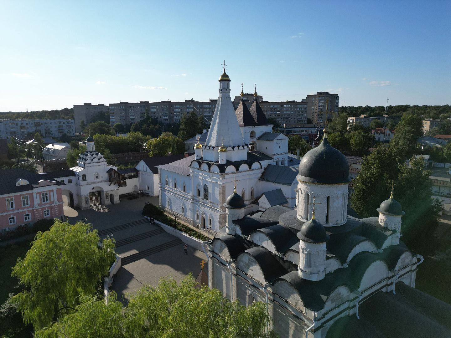 серпухов, монастырь, города, история, видео с коптера,