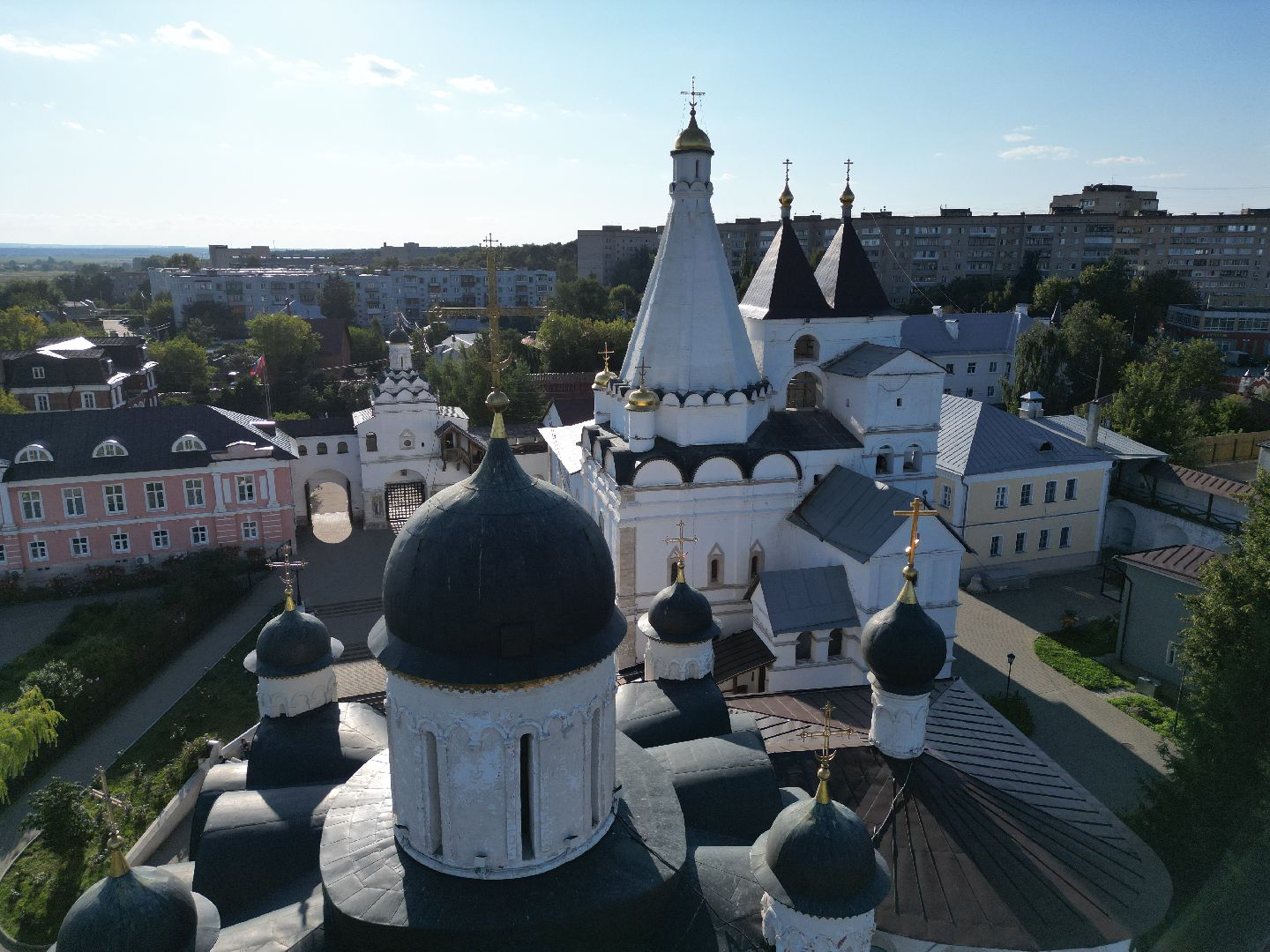 серпухов, монастырь, города, история, видео с коптера,