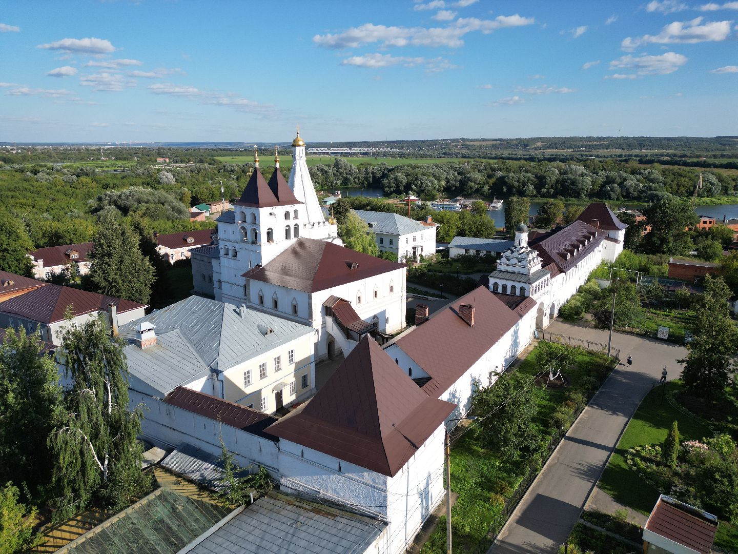 серпухов, монастырь, города, история, видео с коптера,