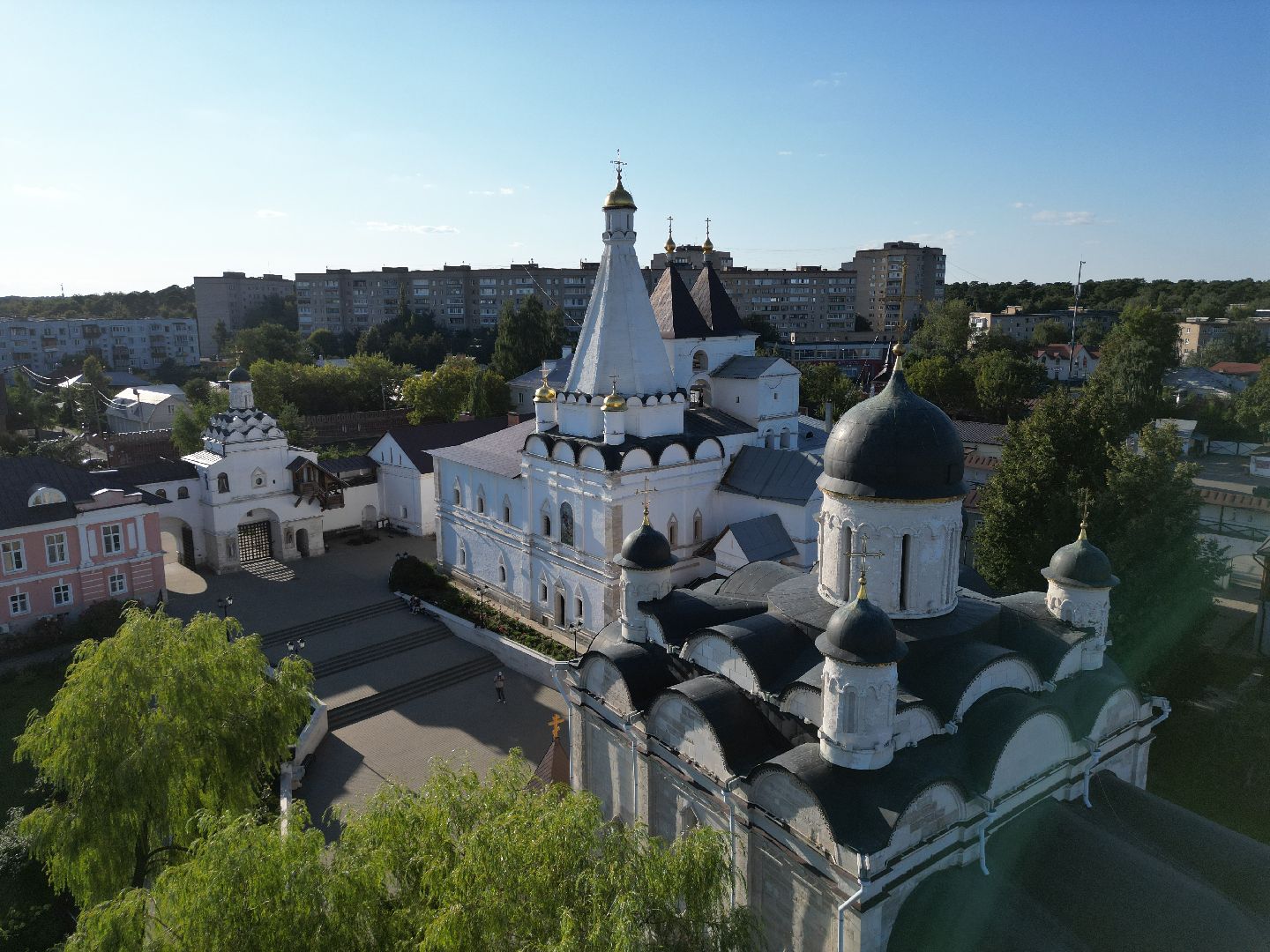 серпухов, монастырь, города, история, видео с коптера,