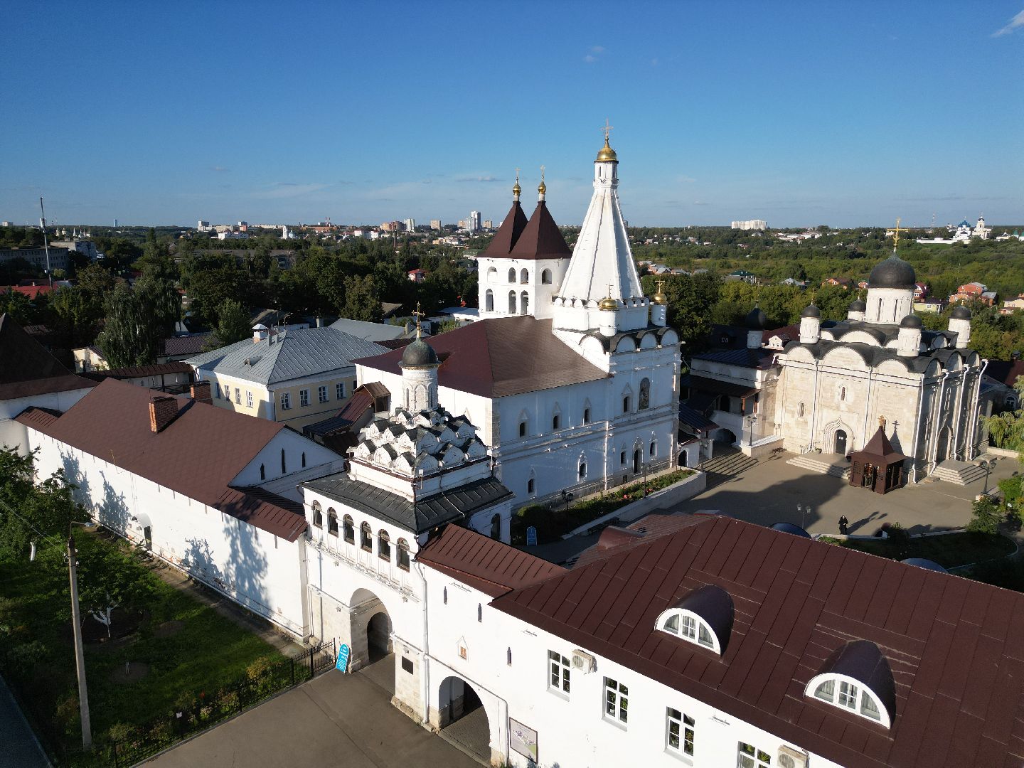 серпухов, монастырь, города, история, видео с коптера,