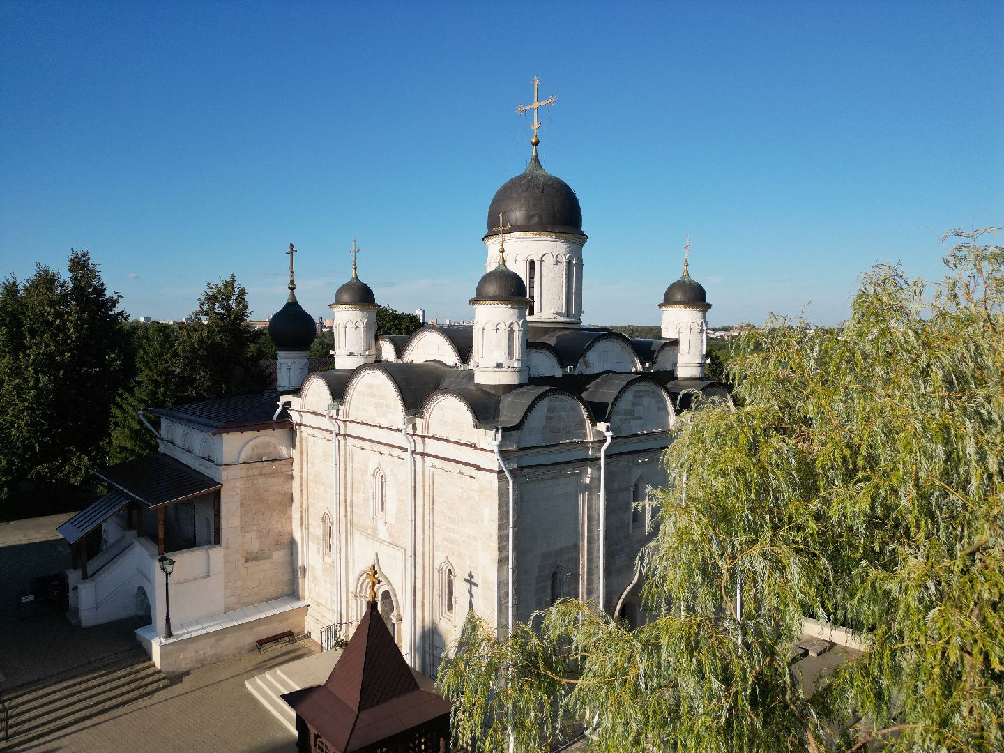 серпухов, монастырь, города, история, видео с коптера,