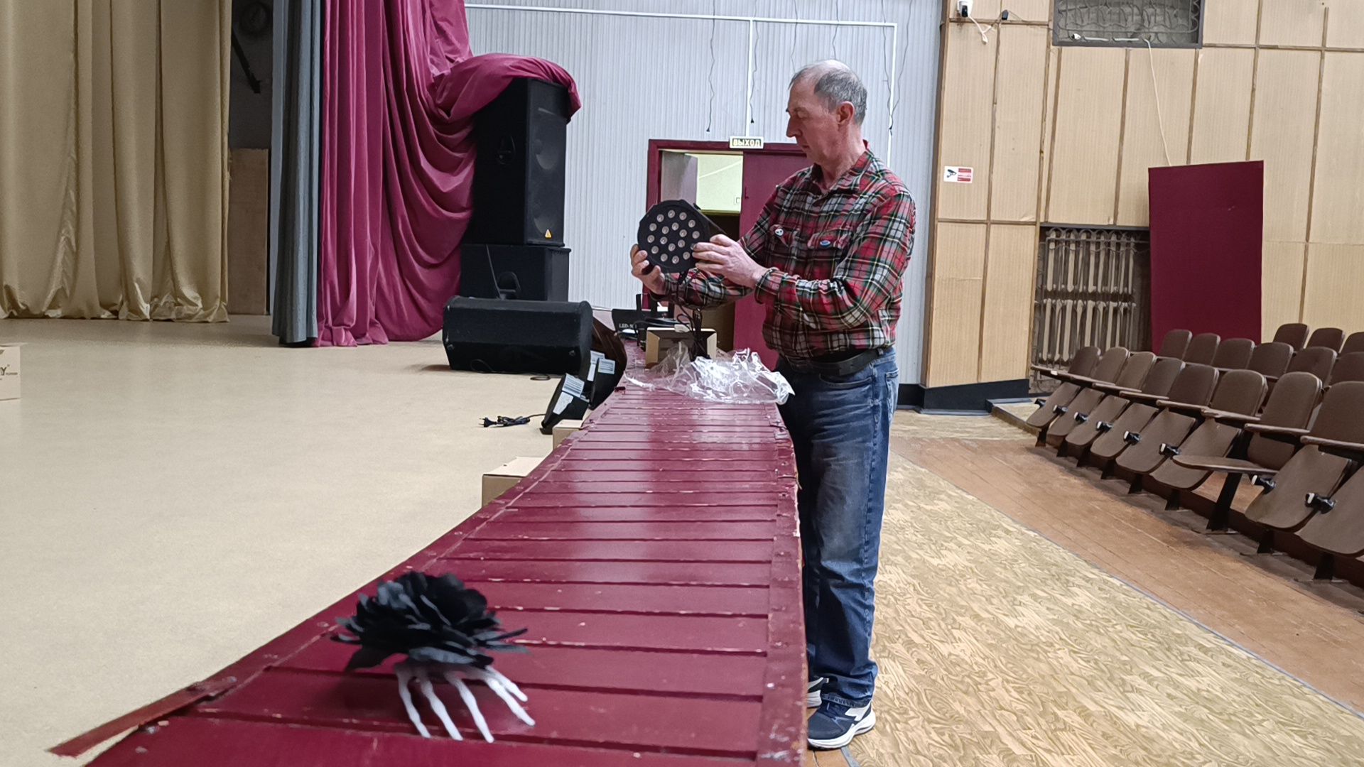 сцена, свет, лобня,