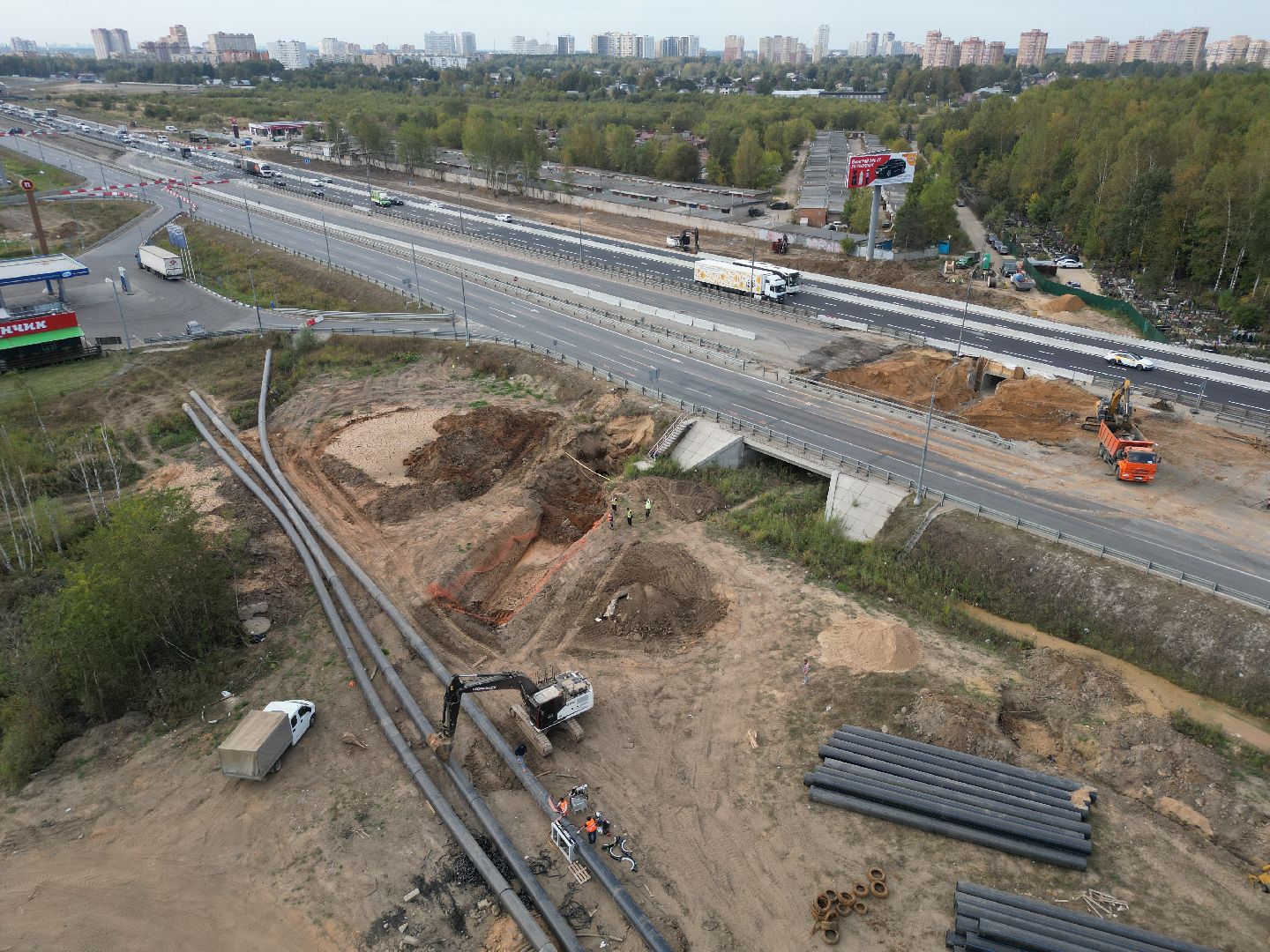 видео с коптера, дорога, трасса,