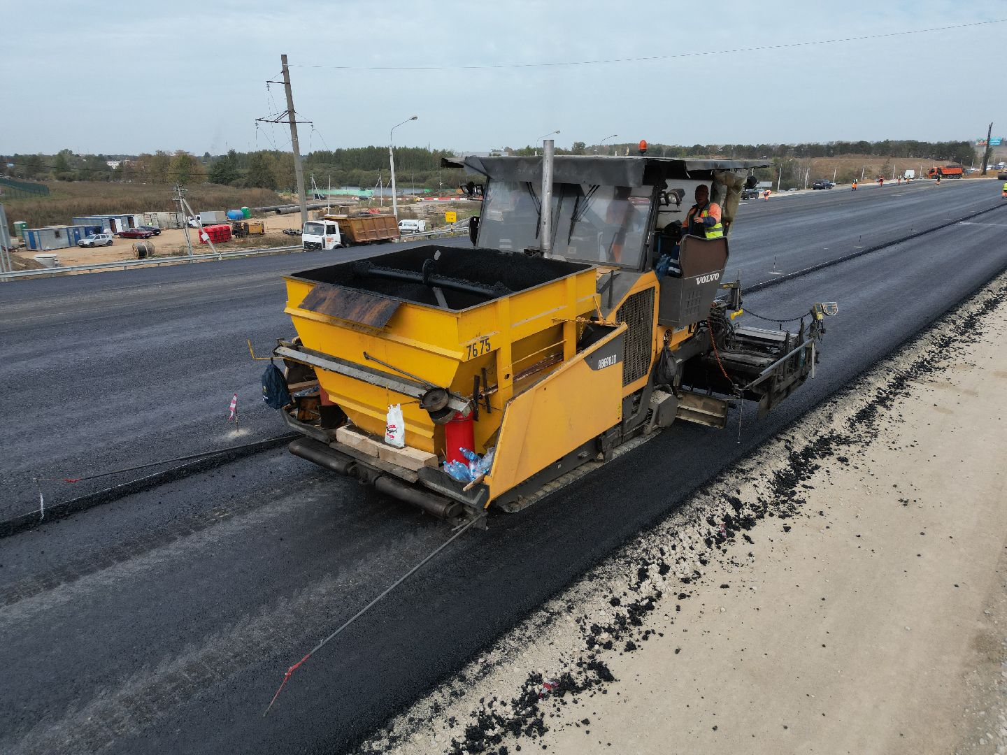 видео с коптера, дорога, трасса,
