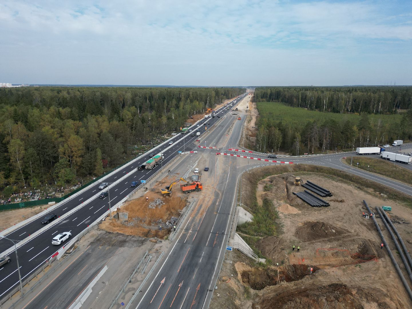 видео с коптера, дорога, трасса,