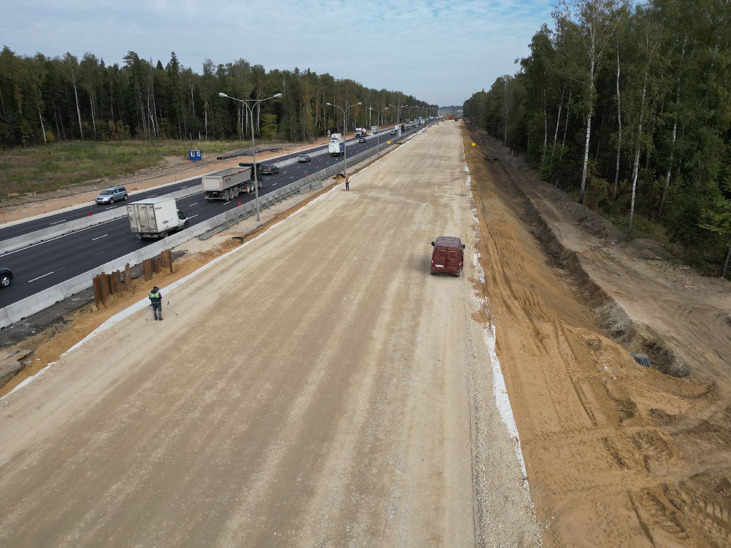 видео с коптера, дорога, трасса,