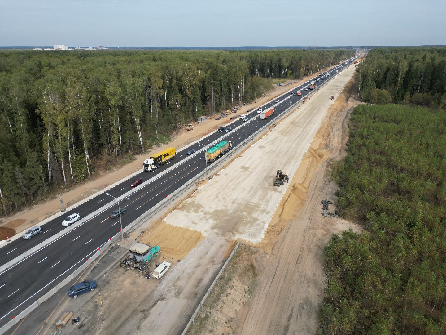 видео с коптера, дорога, трасса,