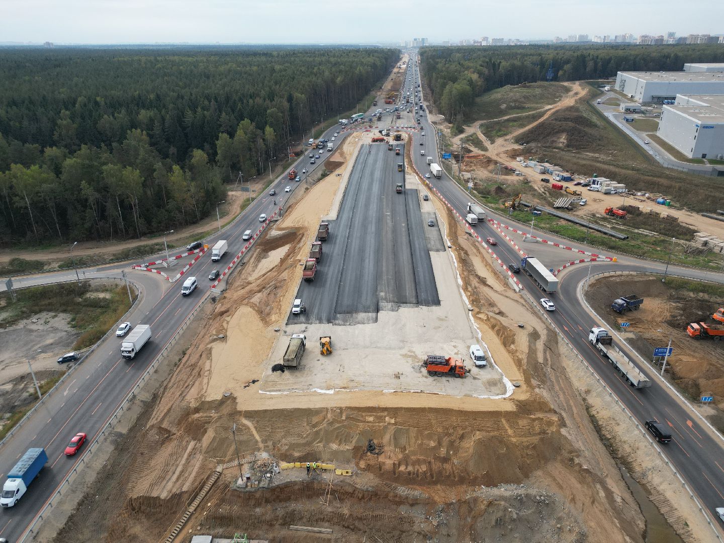 видео с коптера, дорога, трасса,