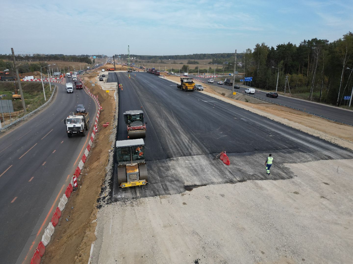 видео с коптера, дорога, трасса,