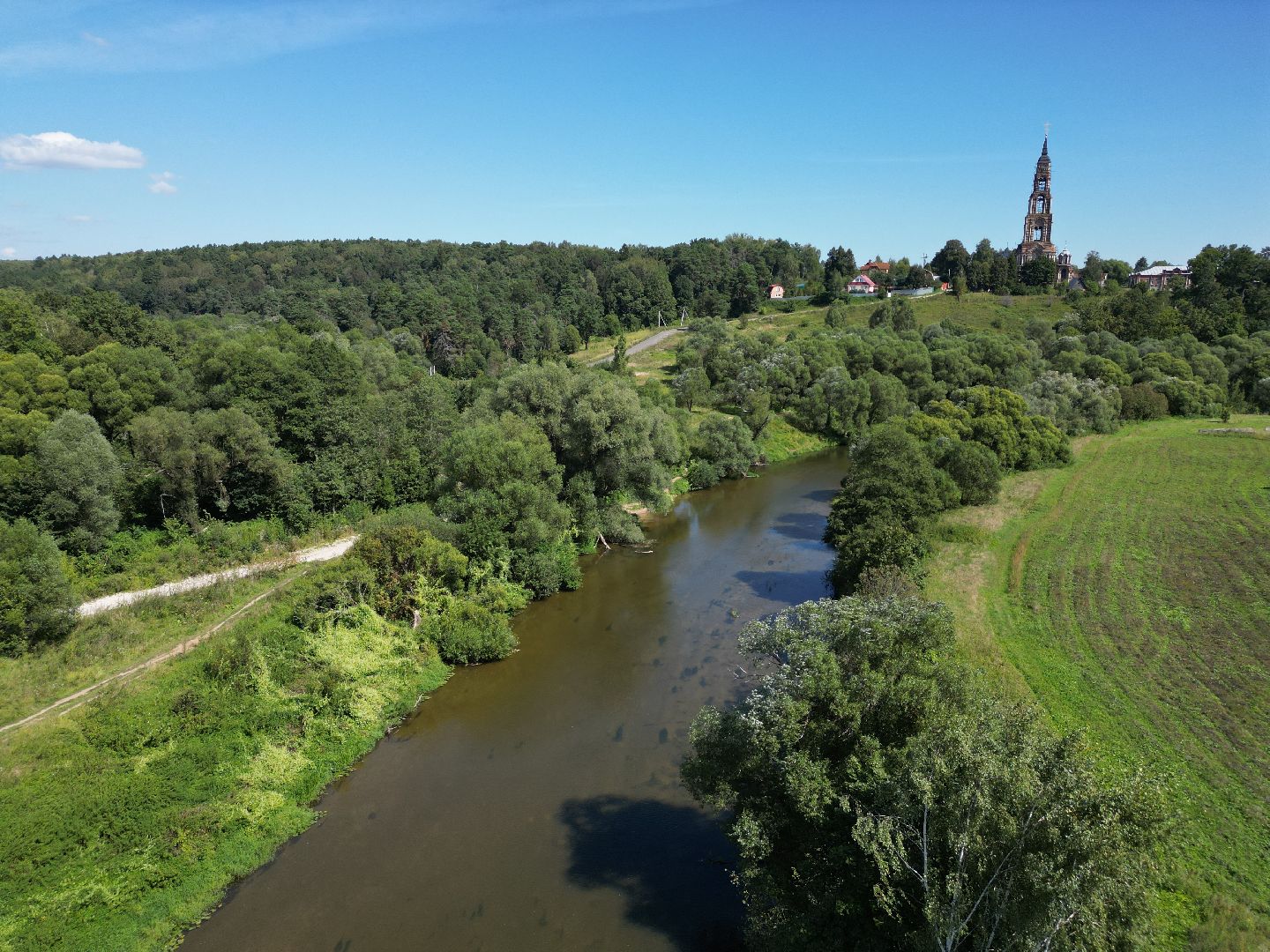видео с коптера, города, серпухов, культура,