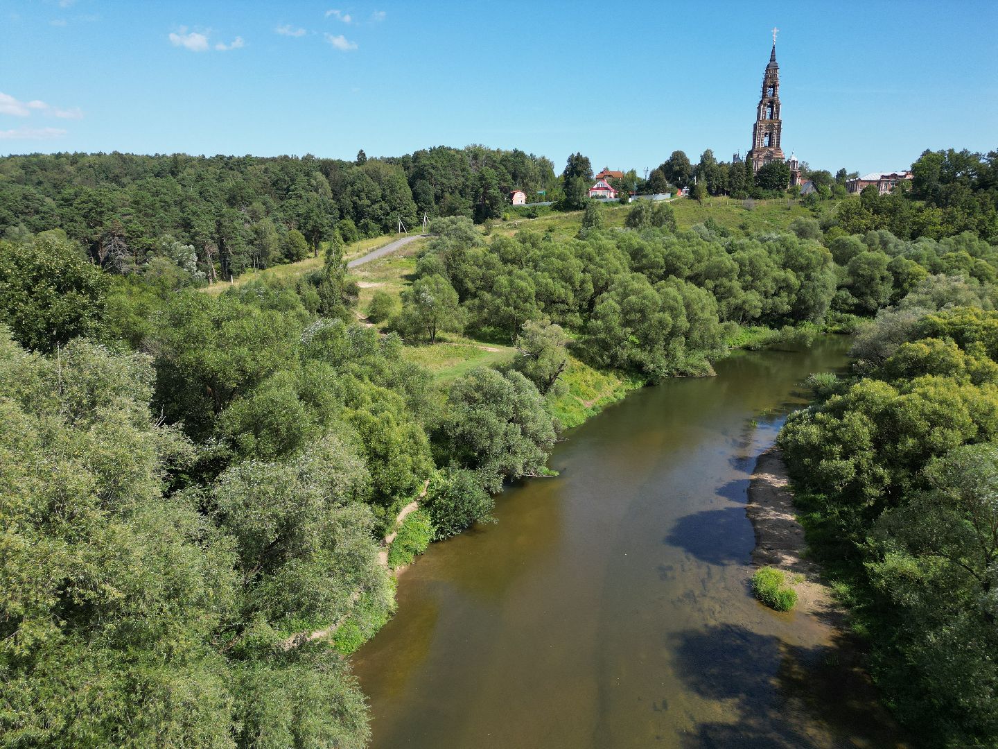 видео с коптера, города, серпухов, культура,