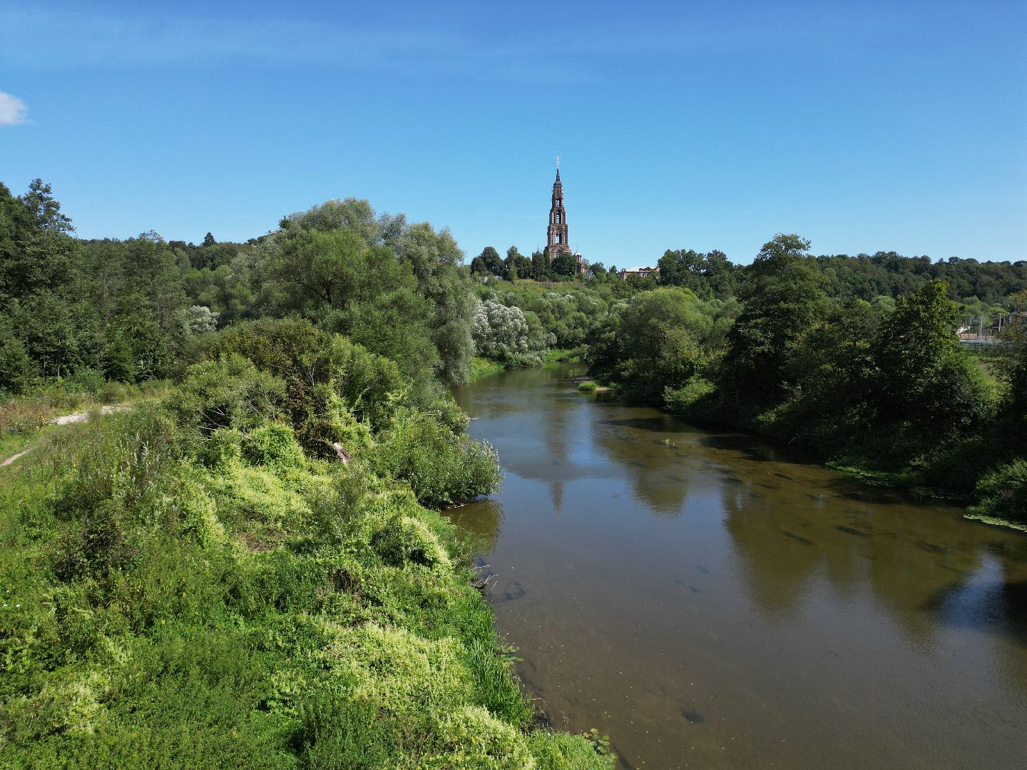 видео с коптера, города, серпухов, культура,