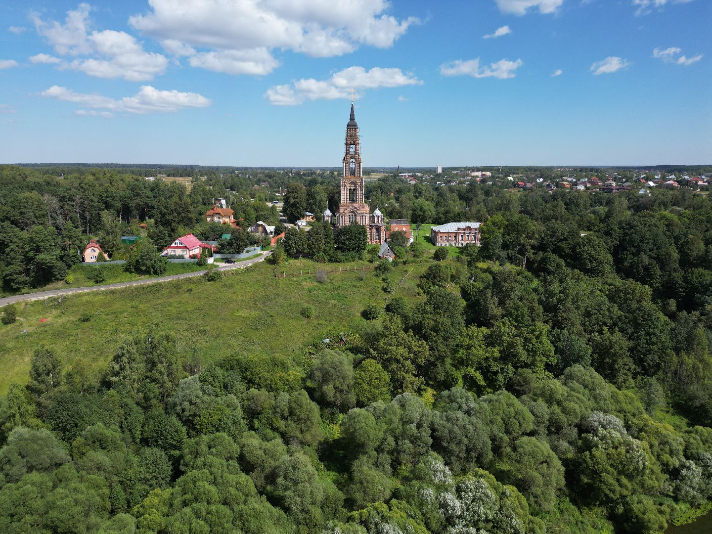 видео с коптера, города, серпухов, культура,