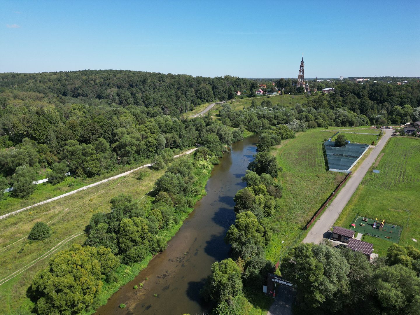 видео с коптера, города, серпухов, культура,