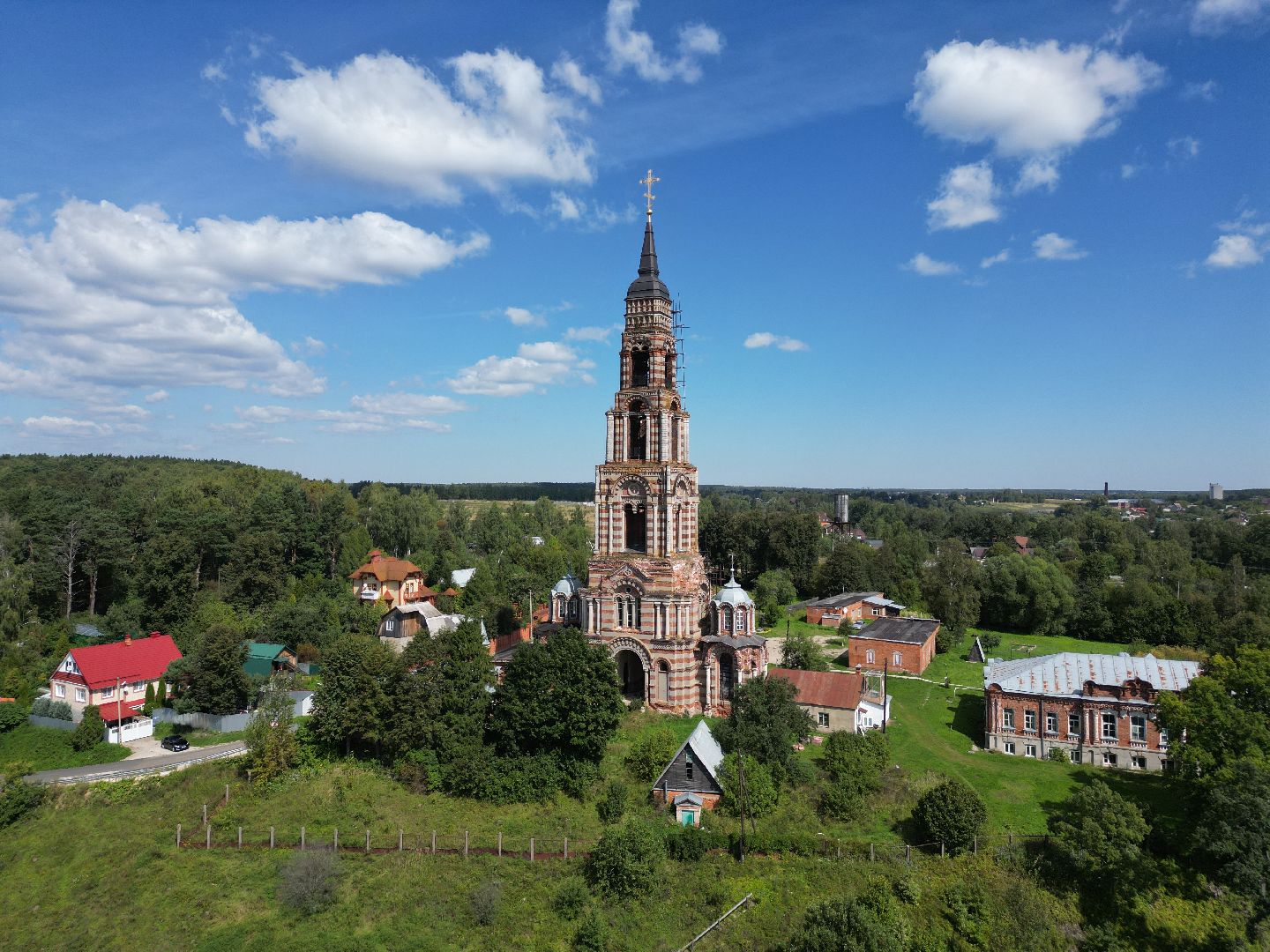 видео с коптера, города, серпухов, культура,