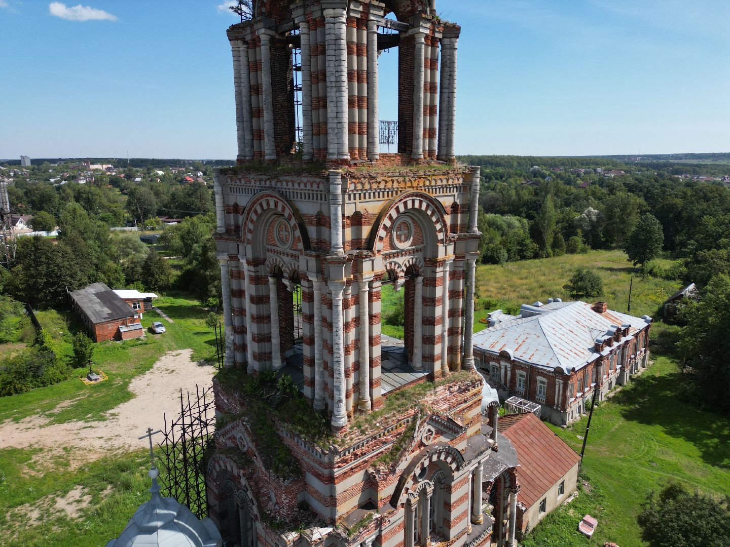 видео с коптера, города, серпухов, культура,