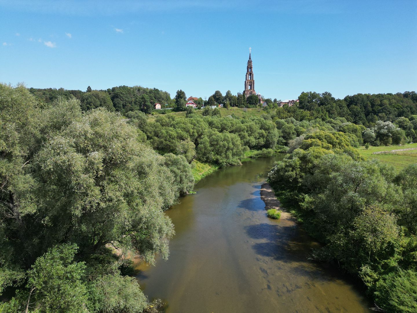 видео с коптера, города, серпухов, культура,