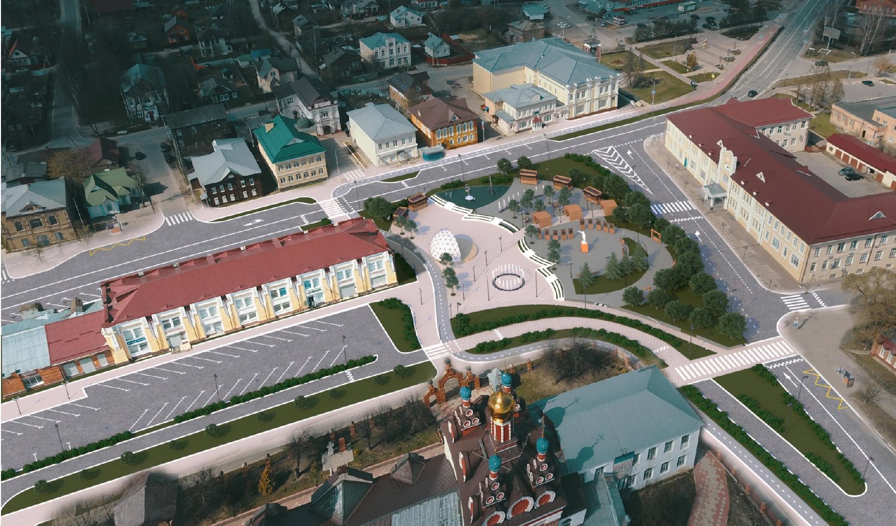 Талдом, Площадь Карла Маркса, Минблаго,