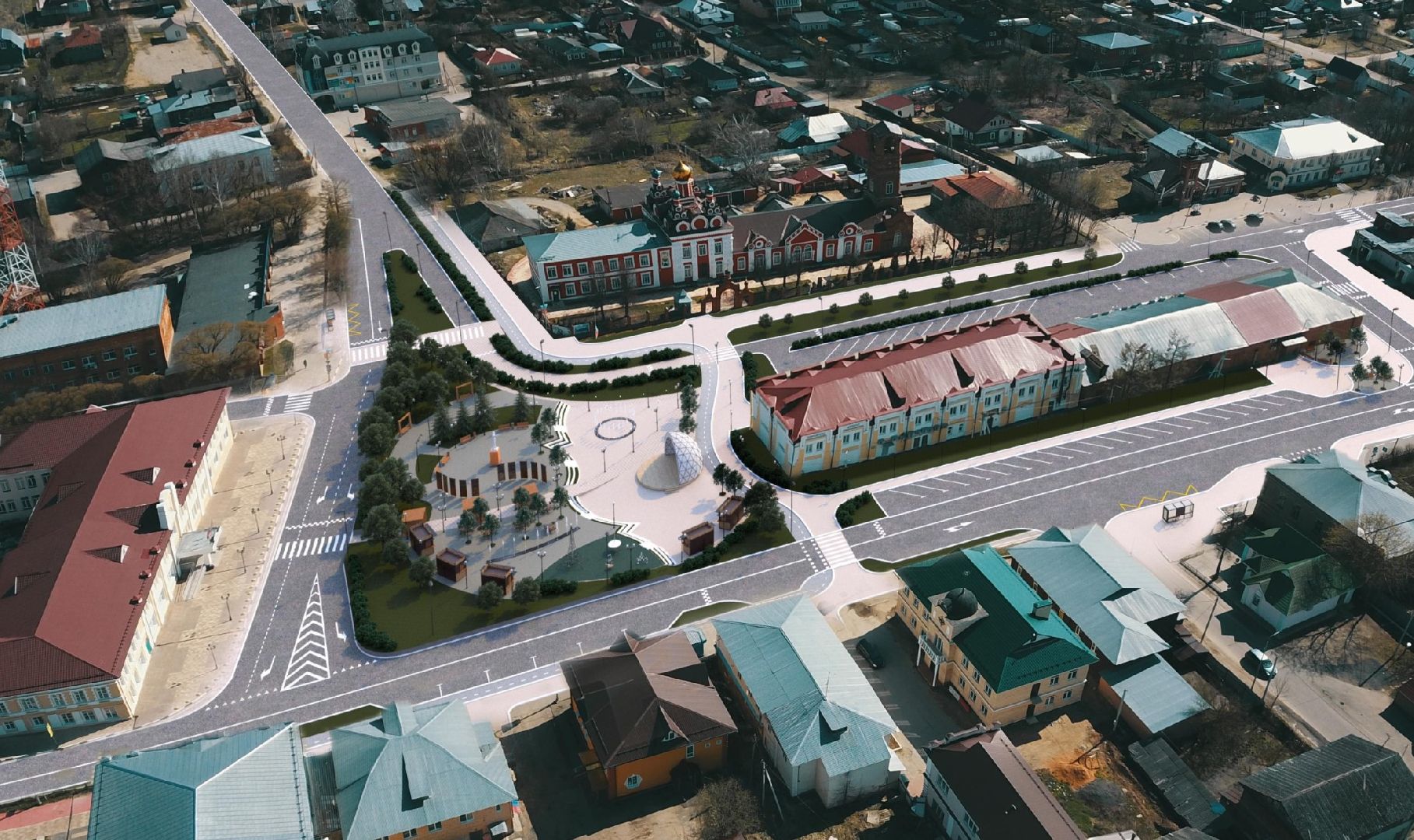 Талдом, Площадь Карла Маркса, Минблаго,