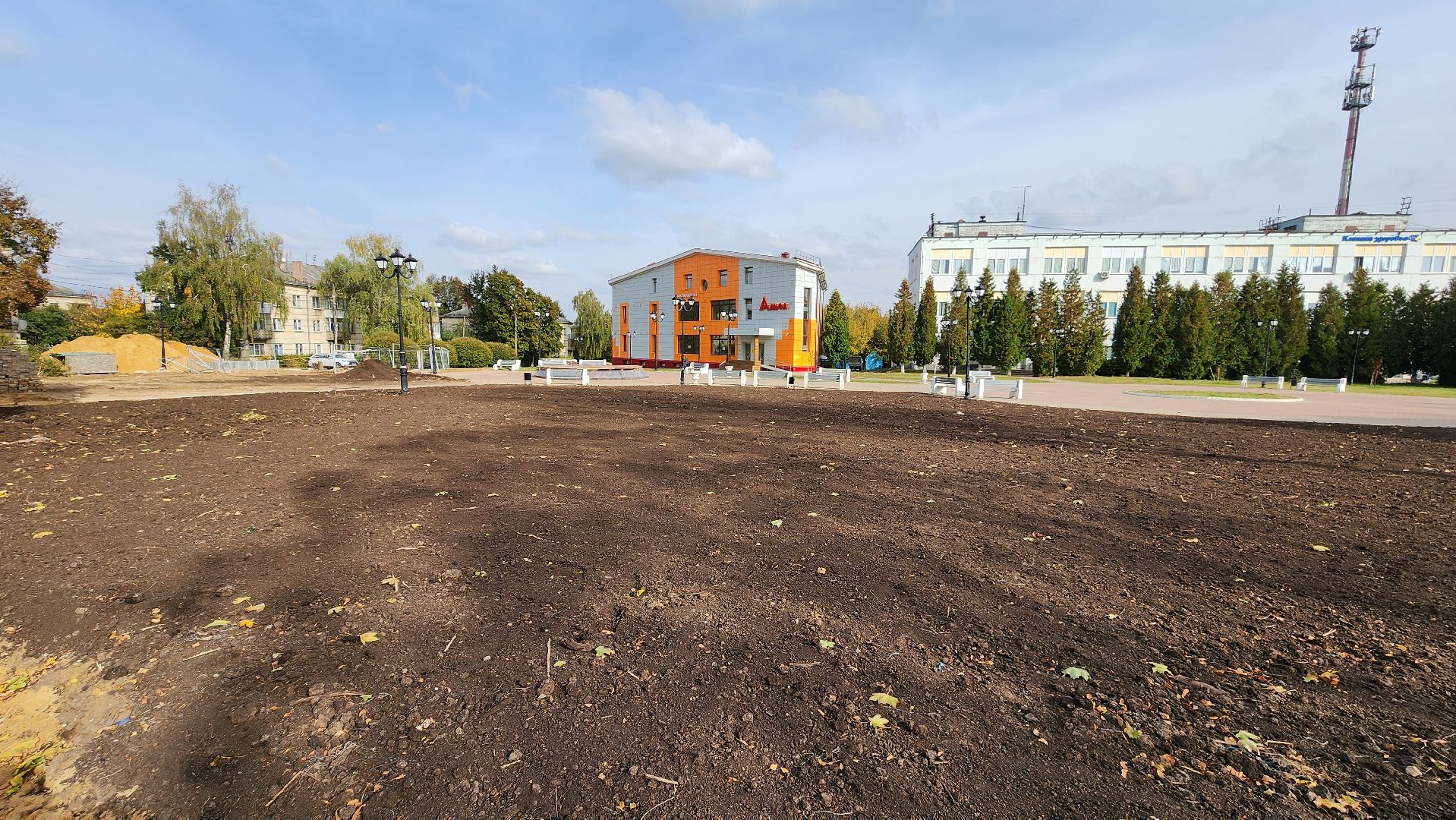 кашира, благоустройство, тротуар, сквер,