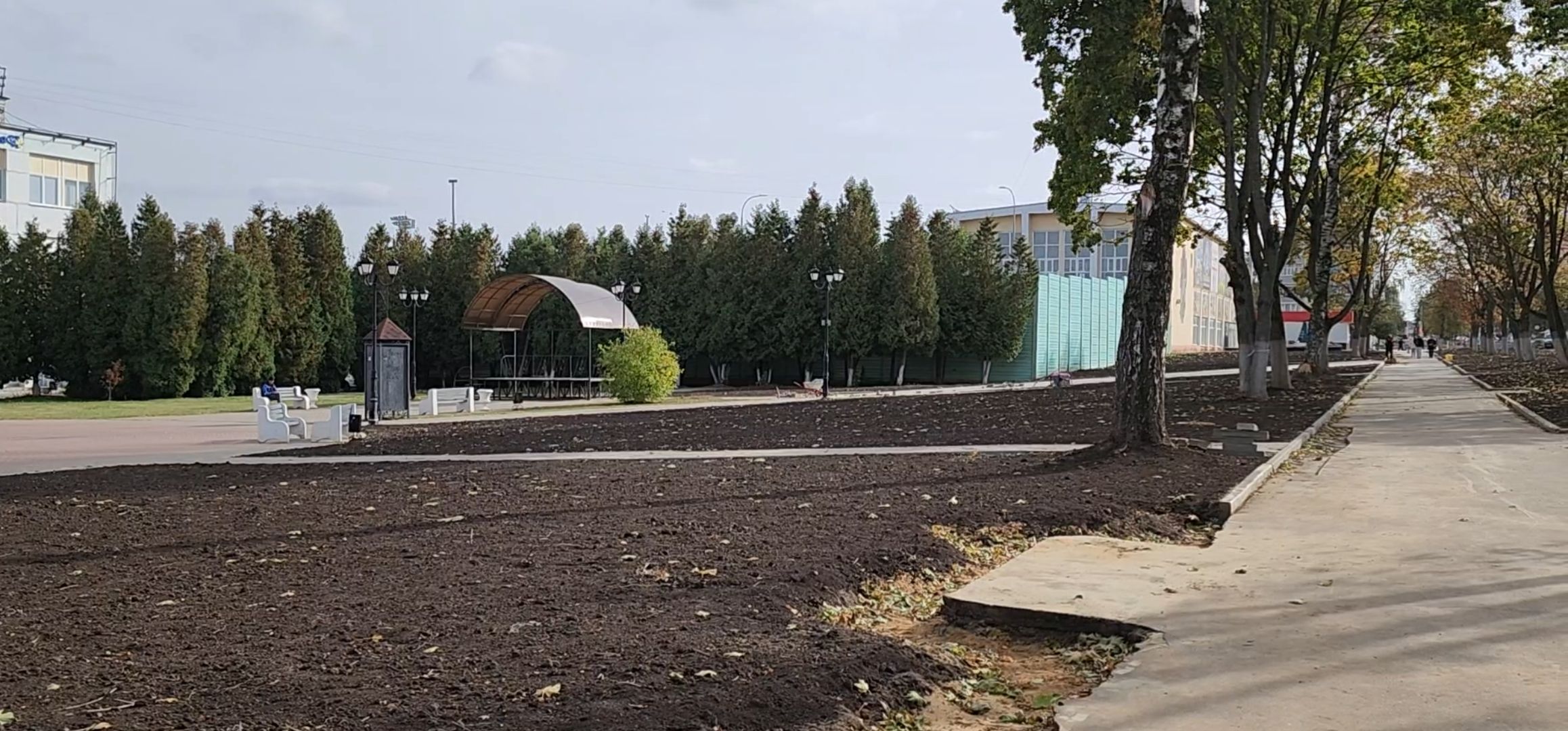кашира, благоустройство, тротуар, сквер,