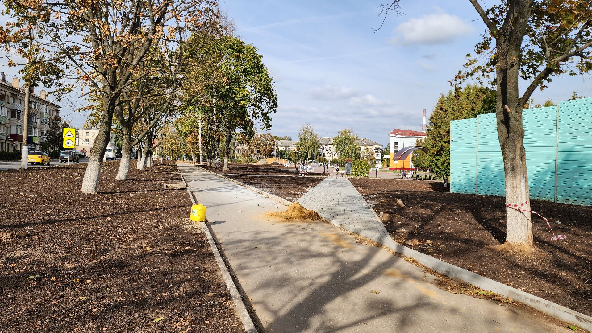 кашира, благоустройство, тротуар, сквер,