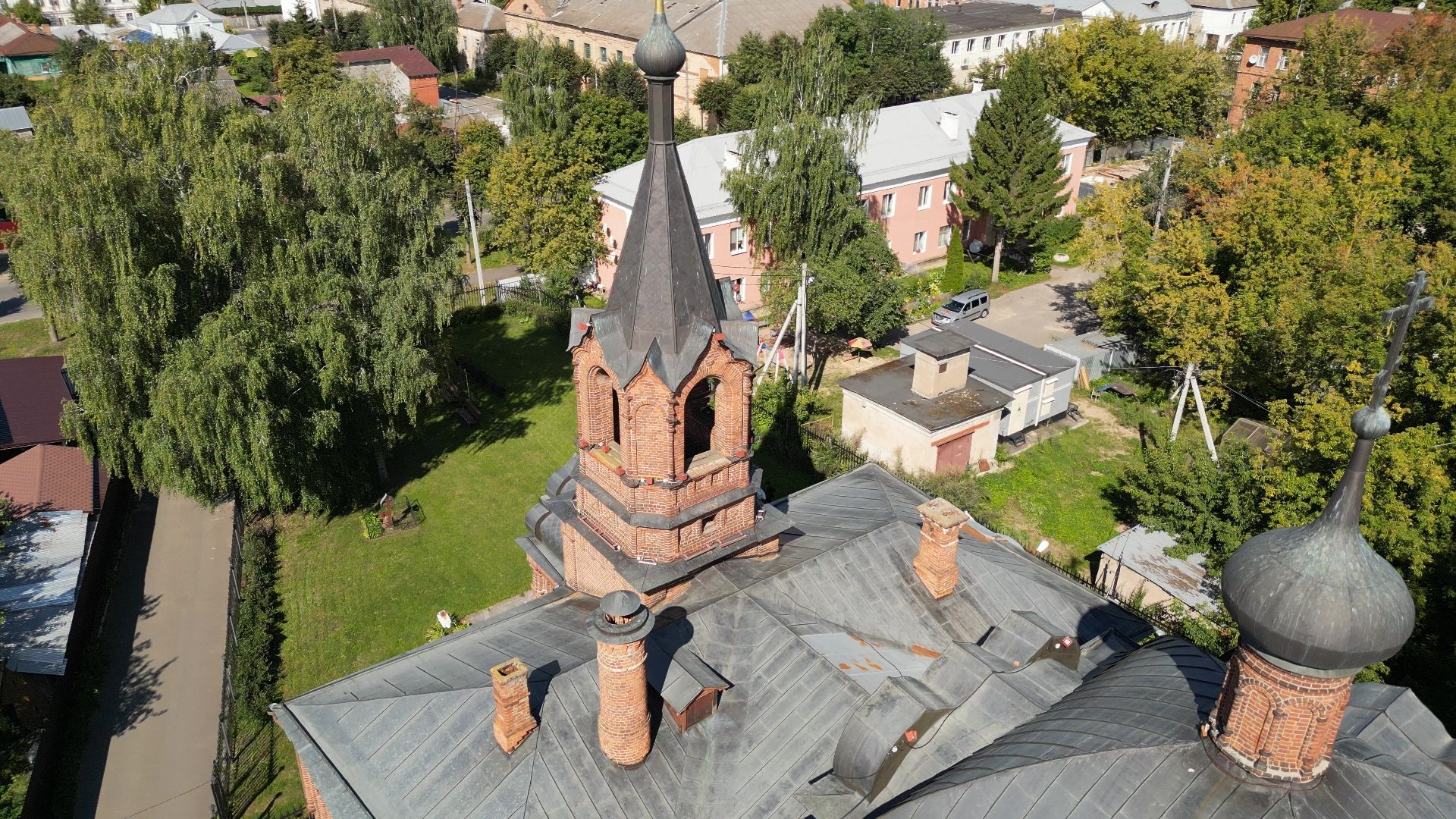 видео с коптера, серпухов, история, города, культура,