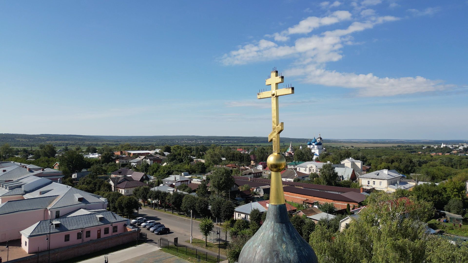 видео с коптера, серпухов, история, города, культура,