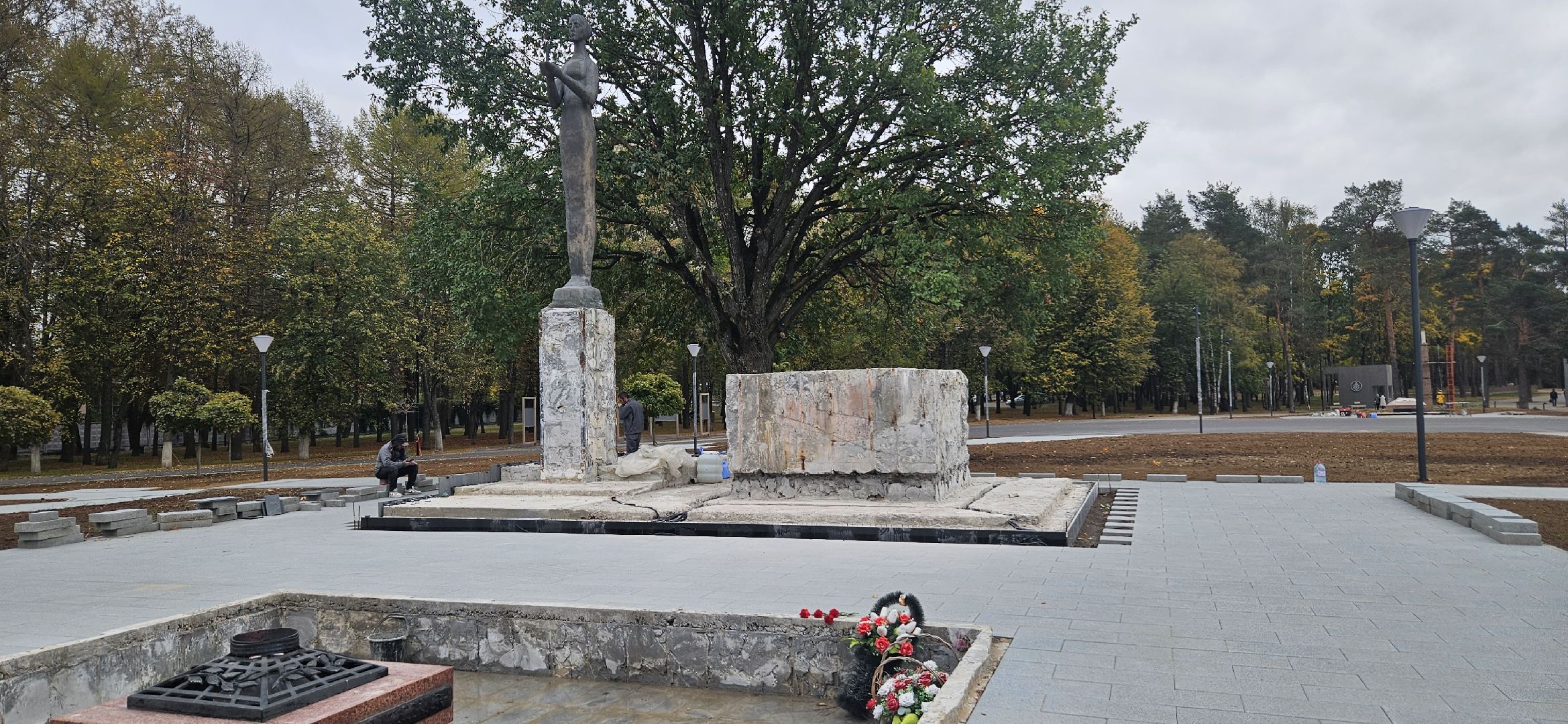 благоустройство, памятник, вечный огонь, Жуковский,