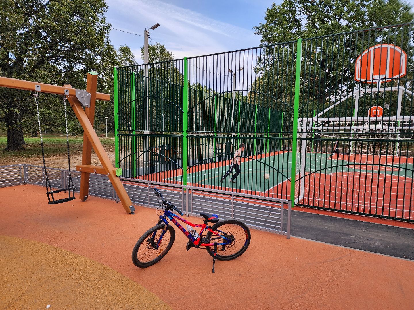 Чехов, село Троицкое, парк Дубки, детская площадка, спортивная площадка, открытие, губернаторская программа Наше Подмосковье, глава округа михаил собакин,