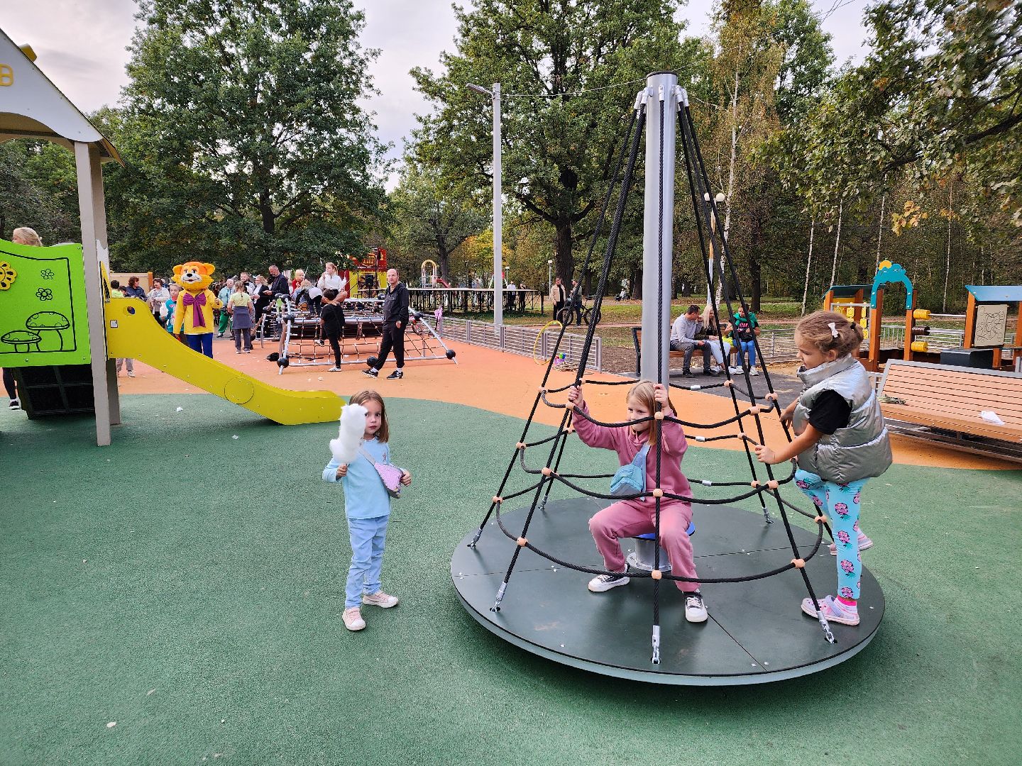 Чехов, село Троицкое, парк Дубки, детская площадка, спортивная площадка, открытие, губернаторская программа Наше Подмосковье, глава округа михаил собакин,