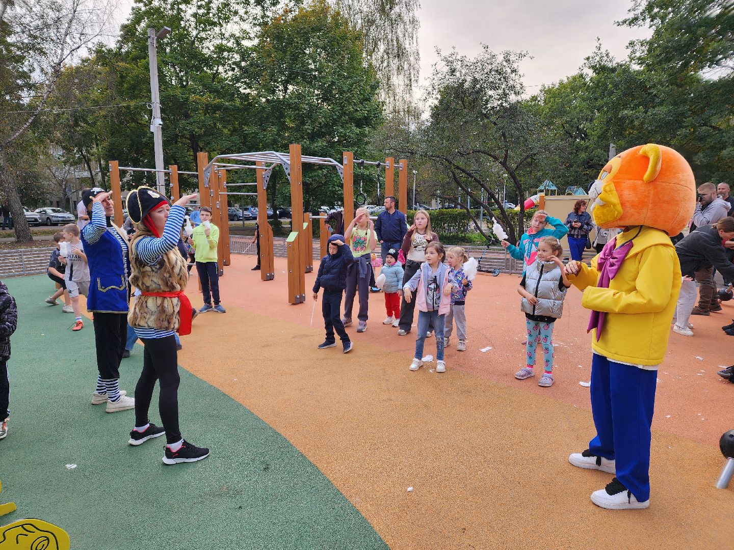 Чехов, село Троицкое, парк Дубки, детская площадка, спортивная площадка, открытие, губернаторская программа Наше Подмосковье, глава округа михаил собакин,