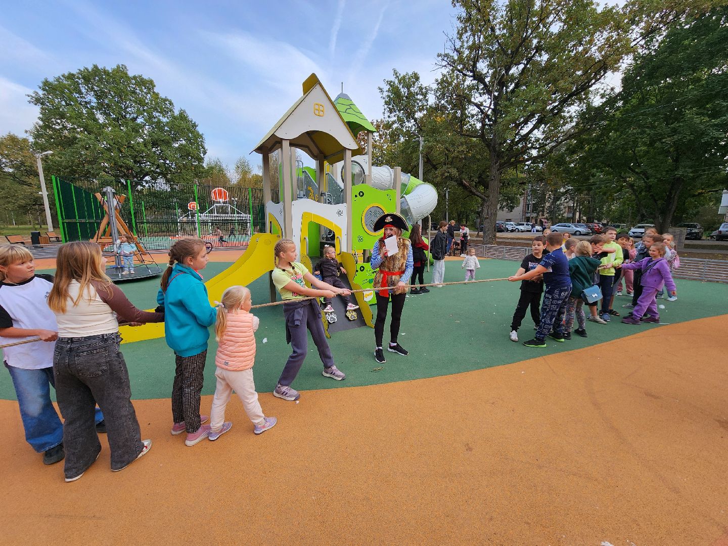 Чехов, село Троицкое, парк Дубки, детская площадка, спортивная площадка, открытие, губернаторская программа Наше Подмосковье, глава округа михаил собакин,