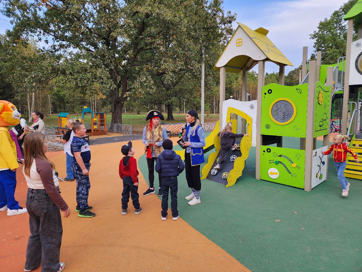 Чехов, село Троицкое, парк Дубки, детская площадка, спортивная площадка, открытие, губернаторская программа Наше Подмосковье, глава округа михаил собакин,