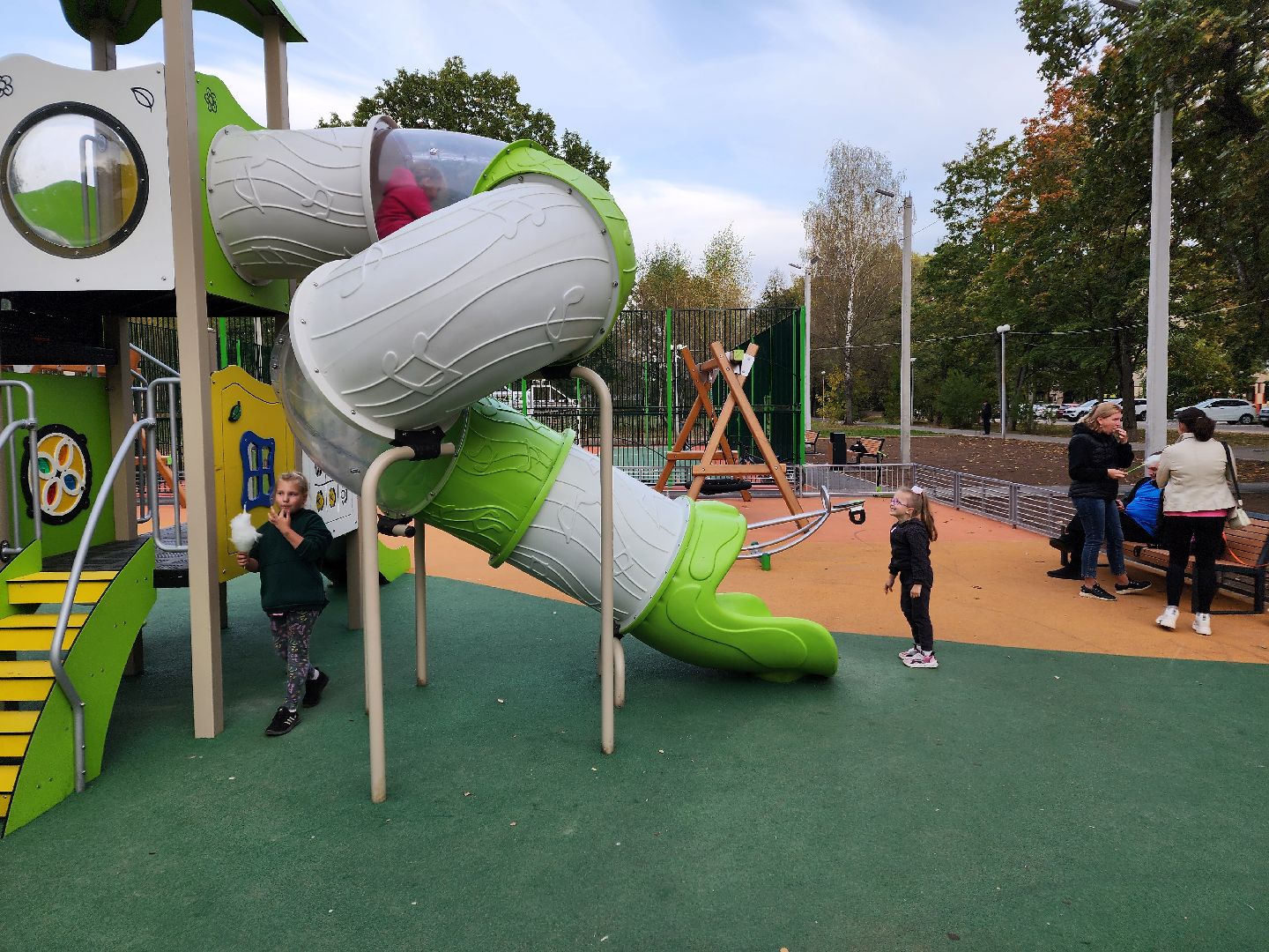 Чехов, село Троицкое, парк Дубки, детская площадка, спортивная площадка, открытие, губернаторская программа Наше Подмосковье, глава округа михаил собакин,