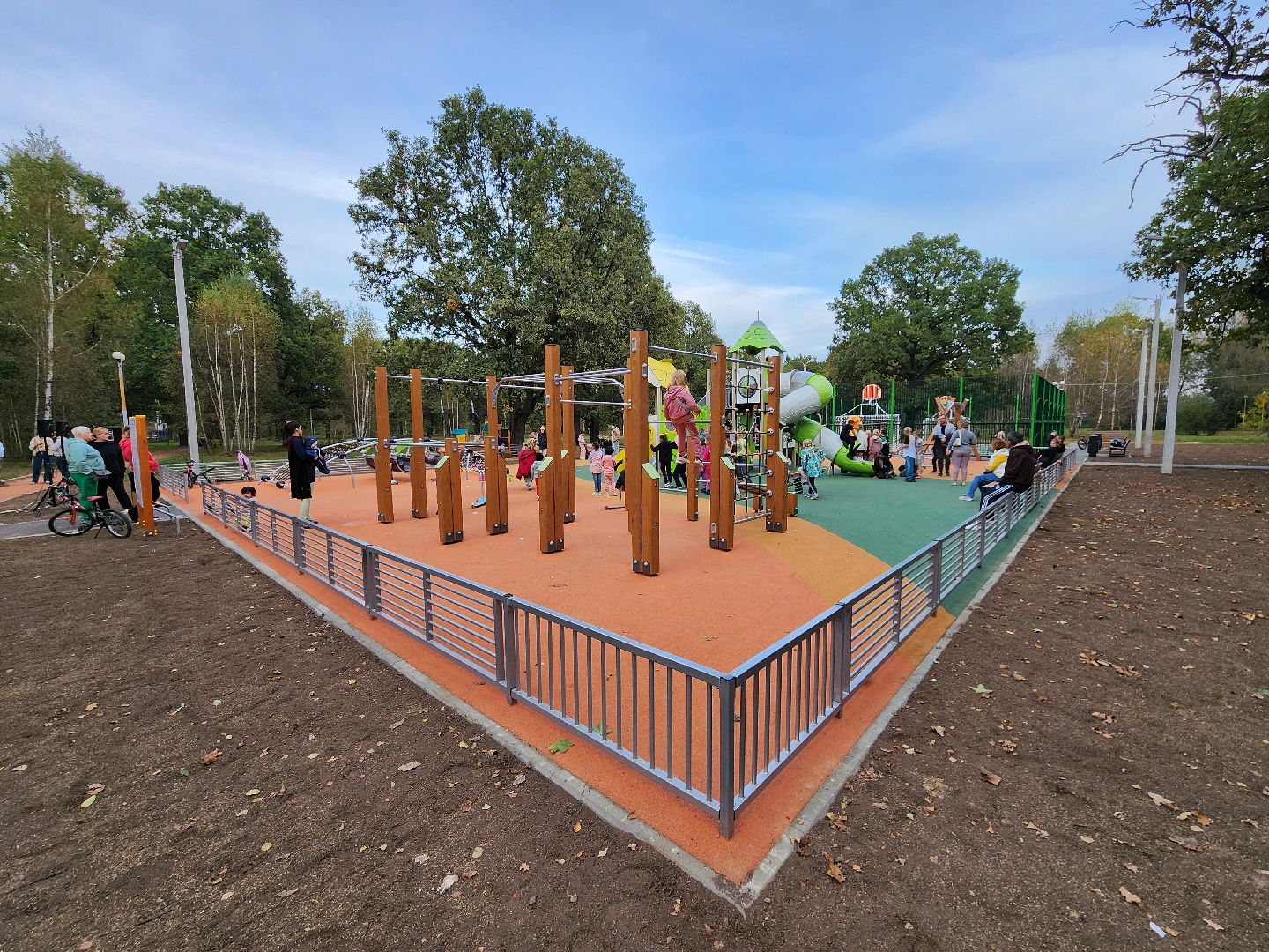 Чехов, село Троицкое, парк Дубки, детская площадка, спортивная площадка, открытие, губернаторская программа Наше Подмосковье, глава округа михаил собакин,