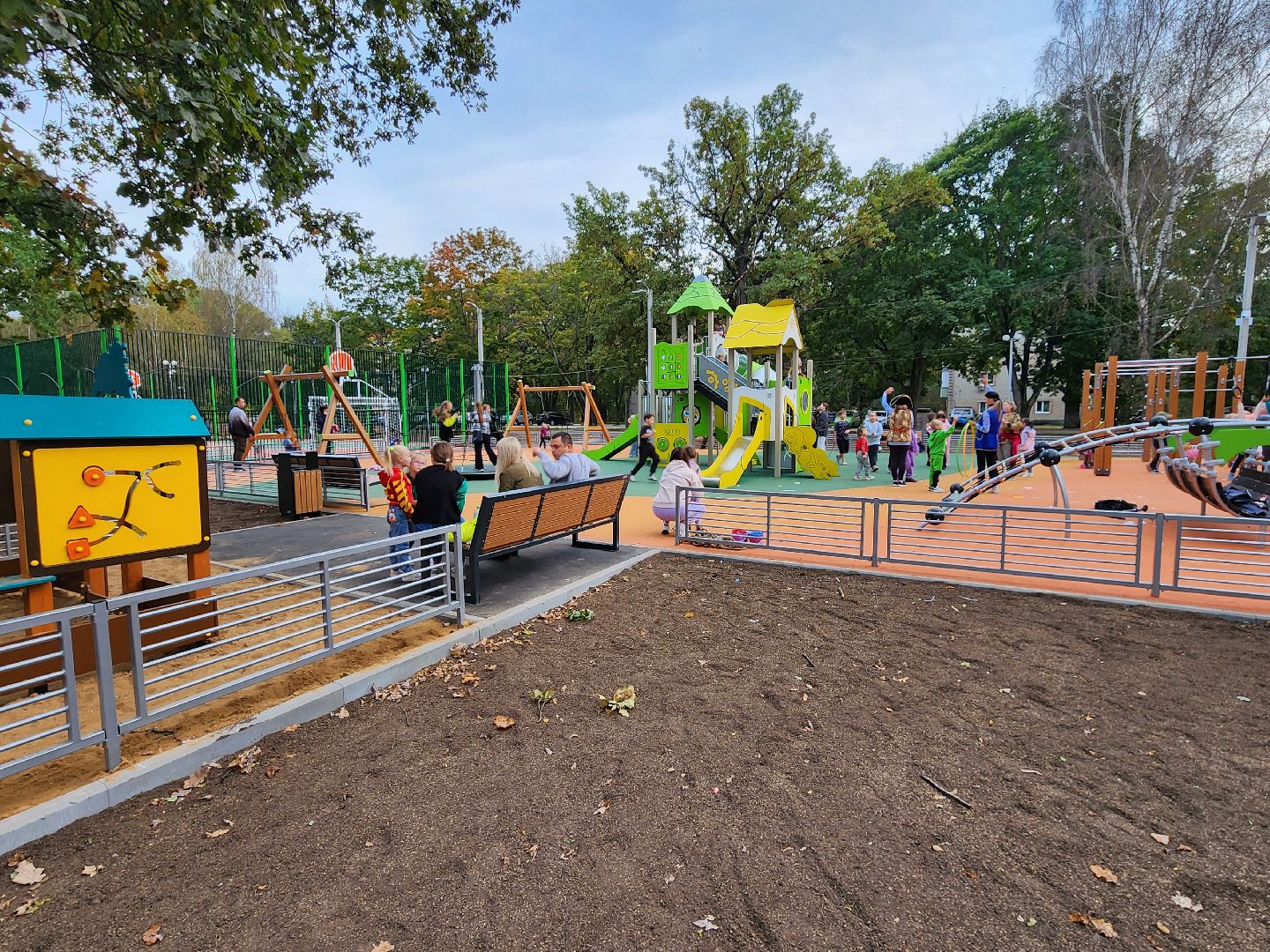 Чехов, село Троицкое, парк Дубки, детская площадка, спортивная площадка, открытие, губернаторская программа Наше Подмосковье, глава округа михаил собакин,