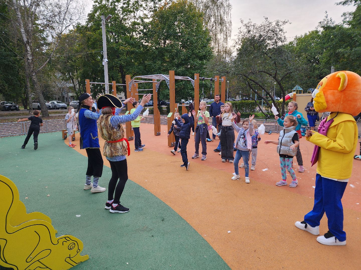 Чехов, село Троицкое, парк Дубки, детская площадка, спортивная площадка, открытие, губернаторская программа Наше Подмосковье, глава округа михаил собакин,