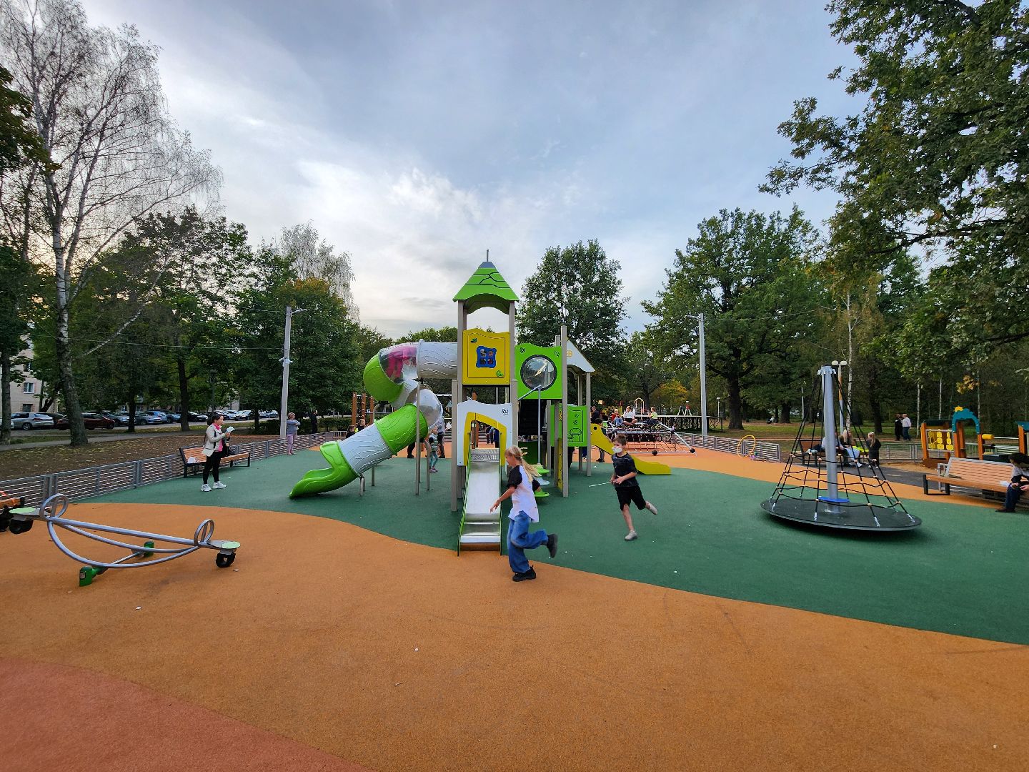 Чехов, село Троицкое, парк Дубки, детская площадка, спортивная площадка, открытие, губернаторская программа Наше Подмосковье, глава округа михаил собакин,