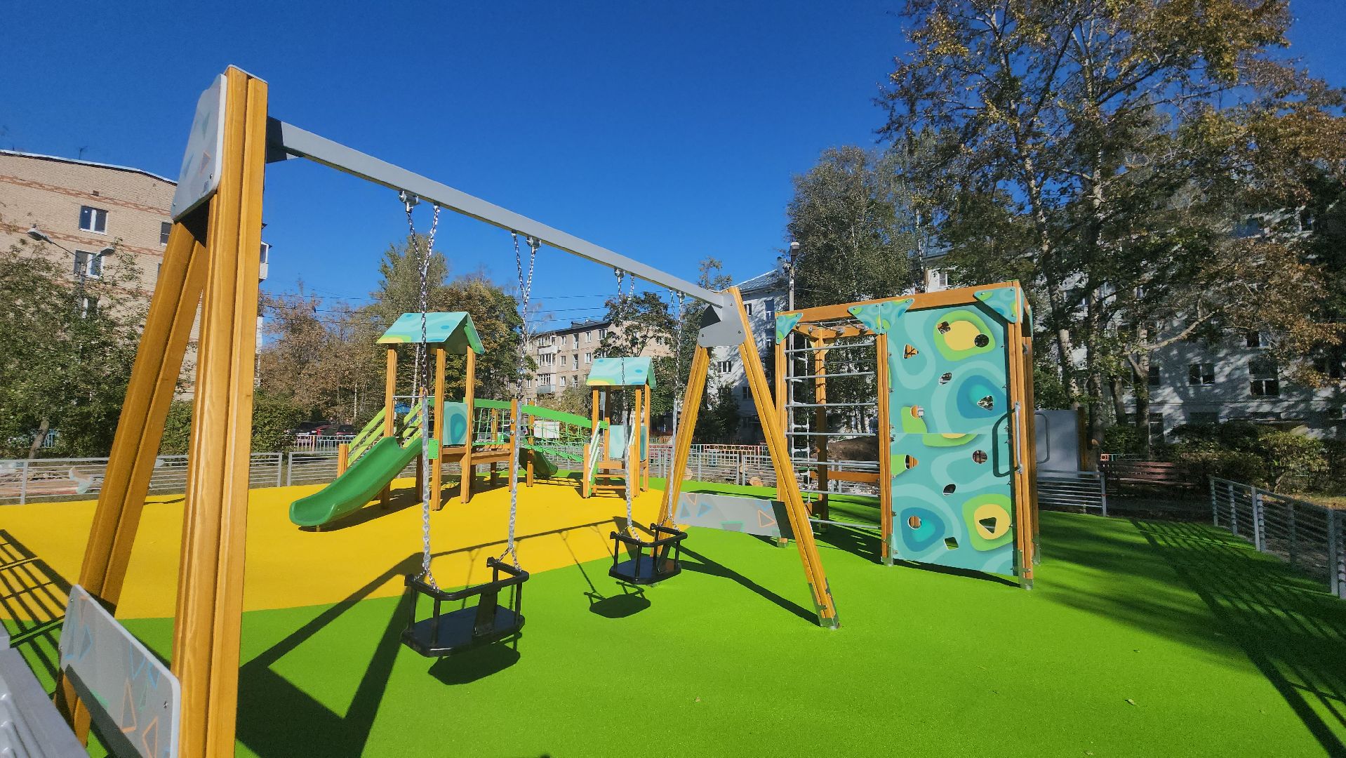 детская площадка, Благоустройство, Лобня,