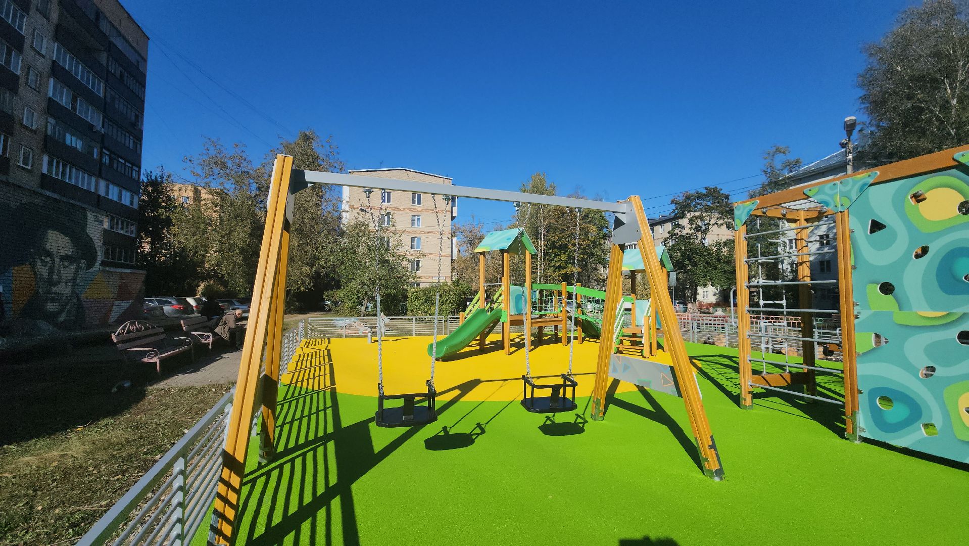 детская площадка, Благоустройство, Лобня,