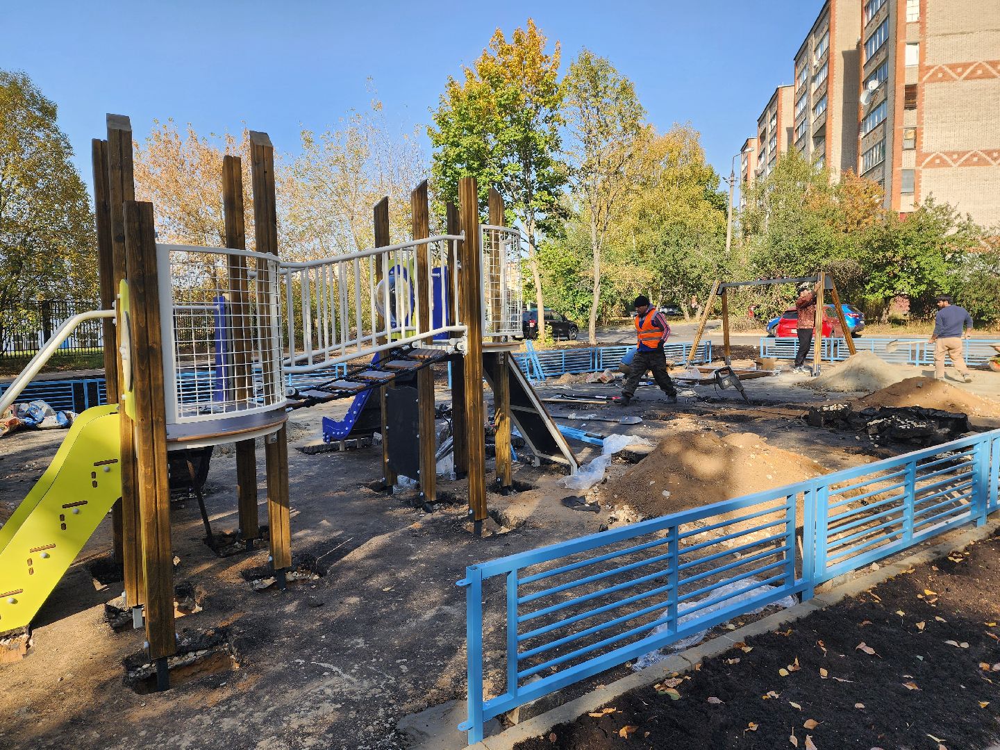 красноармейск, городской округ пушкинский, игровой комплекс, благоустройство 2024,