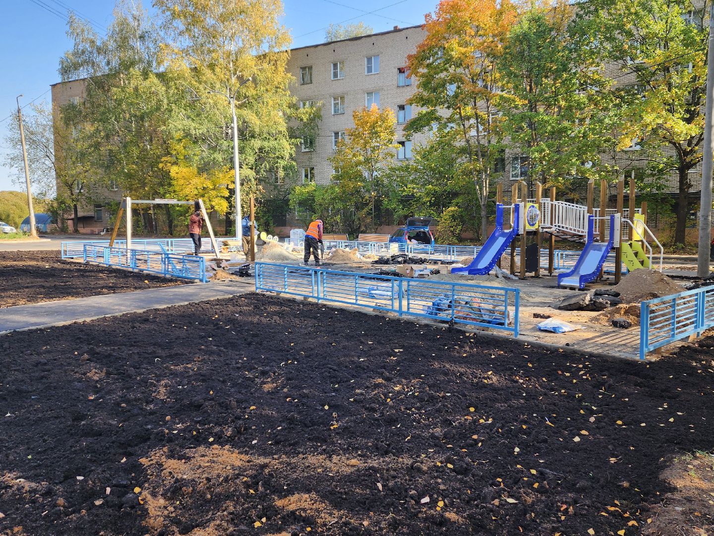 красноармейск, городской округ пушкинский, игровой комплекс, благоустройство 2024,