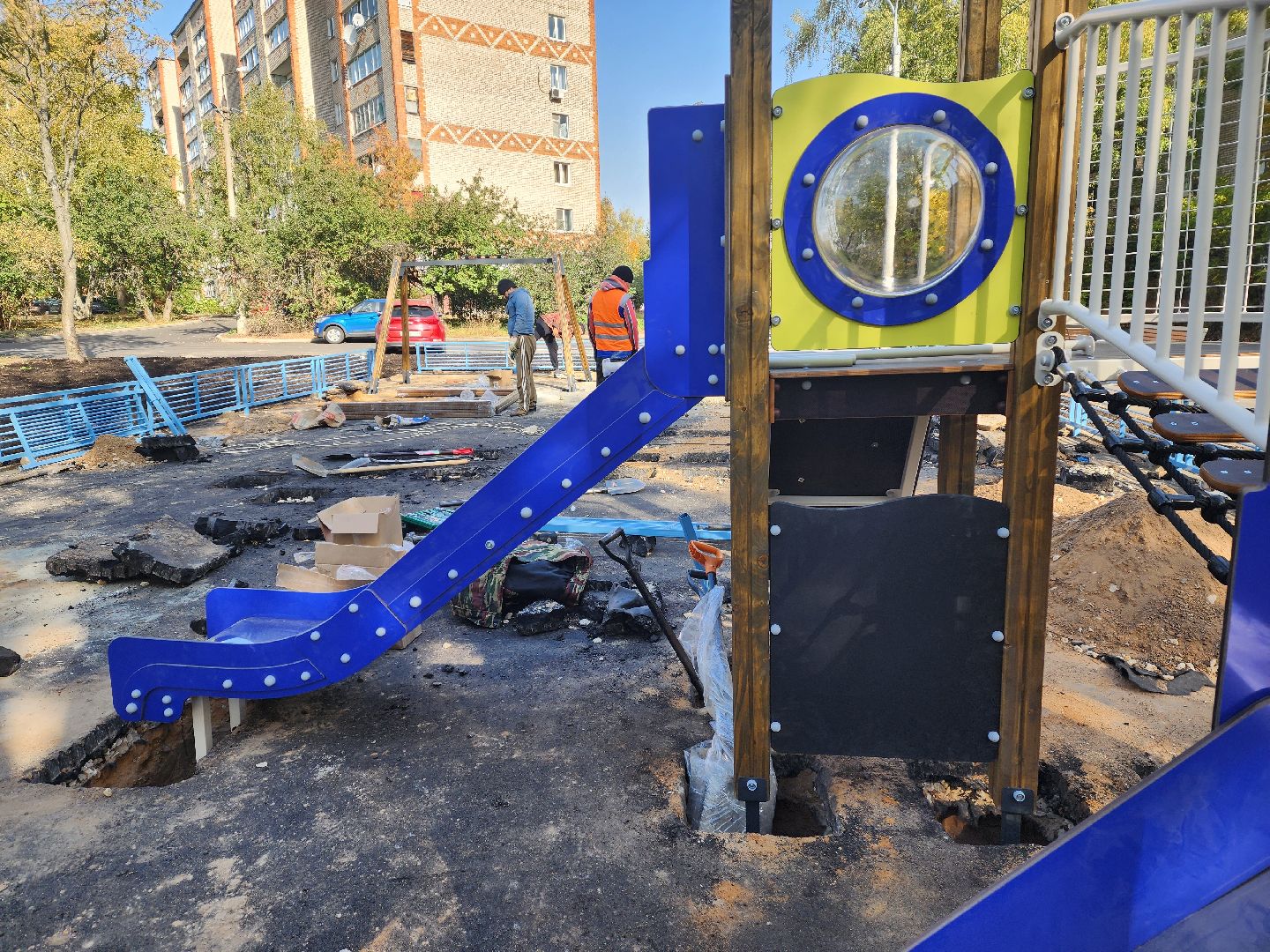 красноармейск, городской округ пушкинский, игровой комплекс, благоустройство 2024,