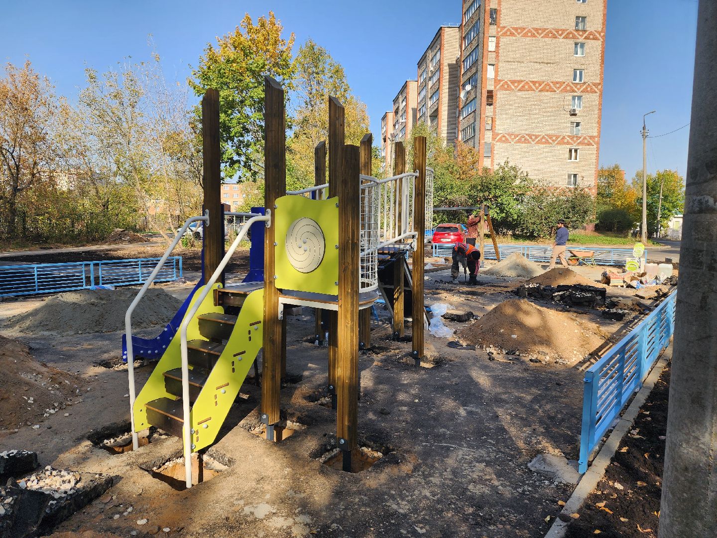 красноармейск, городской округ пушкинский, игровой комплекс, благоустройство 2024,