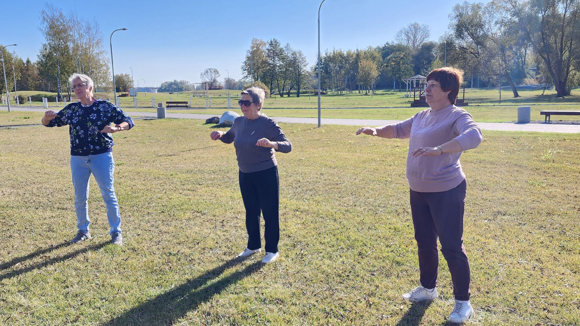 Бронницы, Парк Бронницкий Луг, Спорт в парке, Активное долголетие, Дыхательная гимнастика,